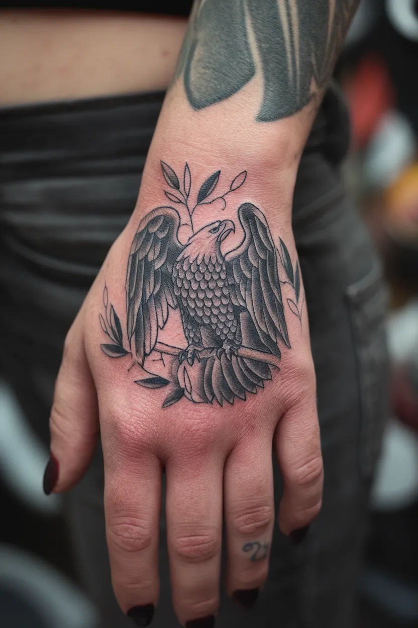 Eagle in a Circular Shape