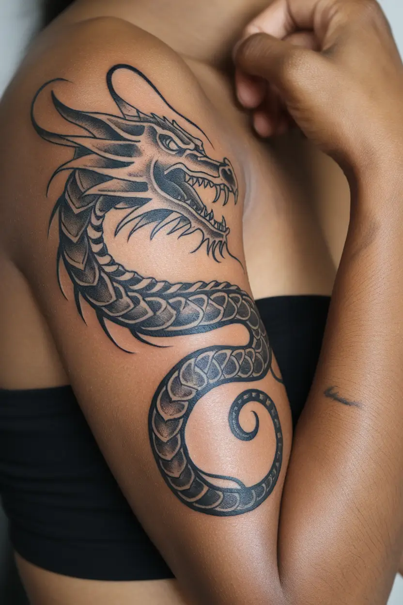 Tribal Dragon Design