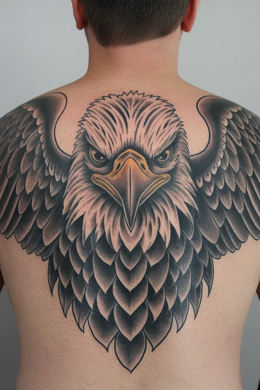 Eagle With a Fierce Expression