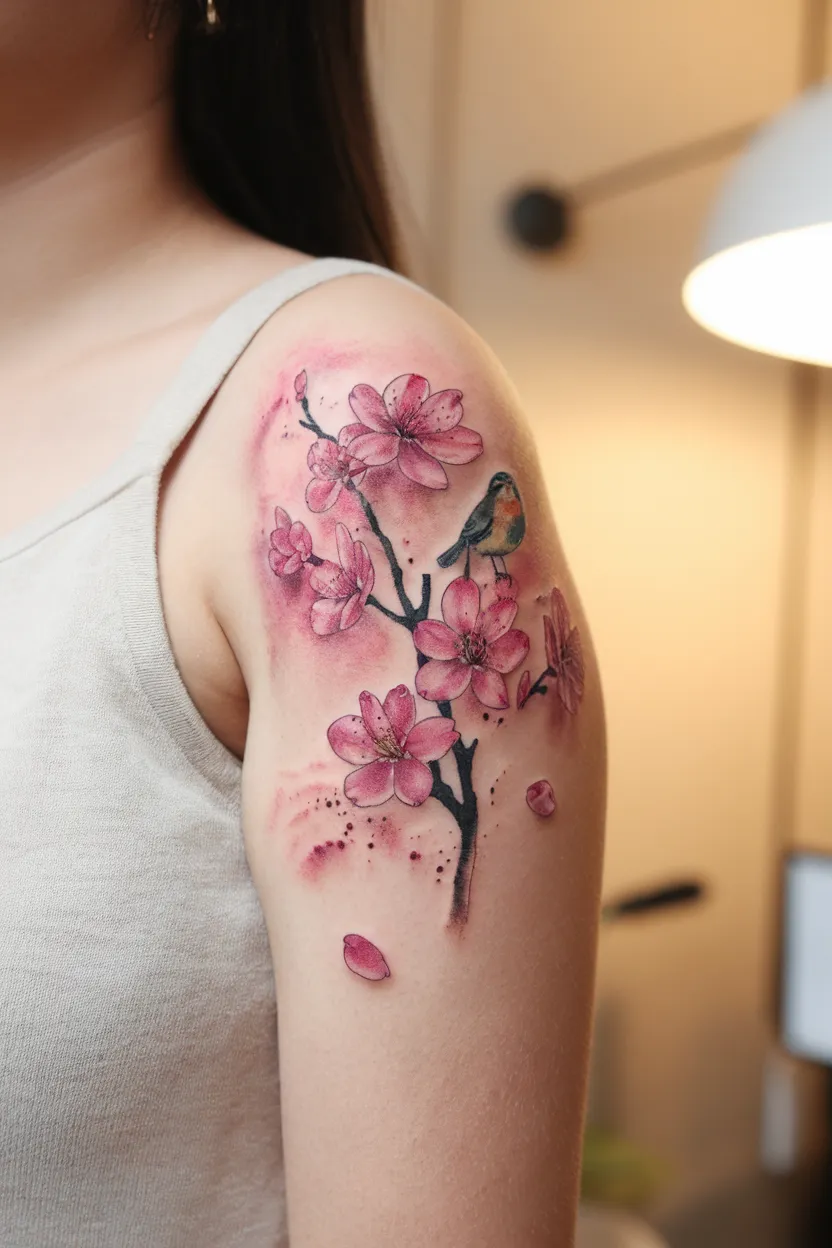Watercolor Cherry Blossom