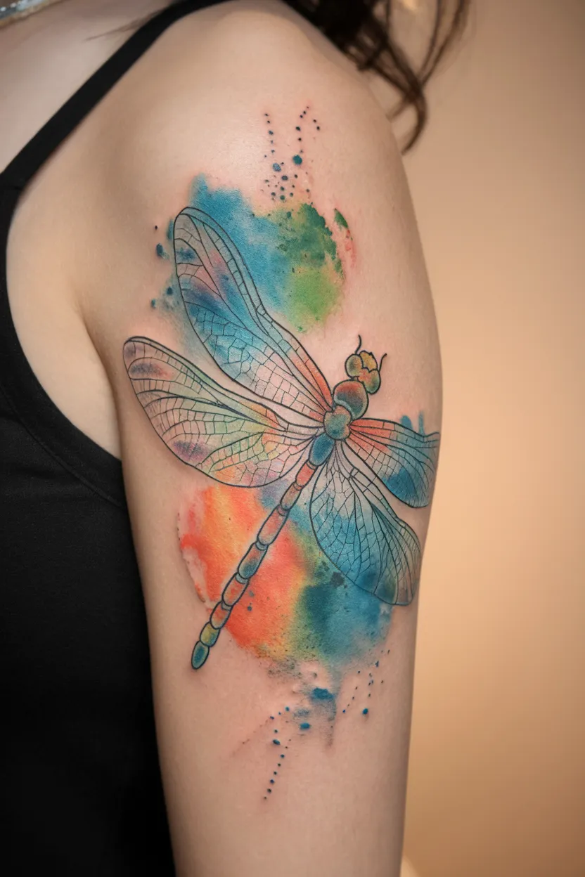 Watercolor Dragonfly