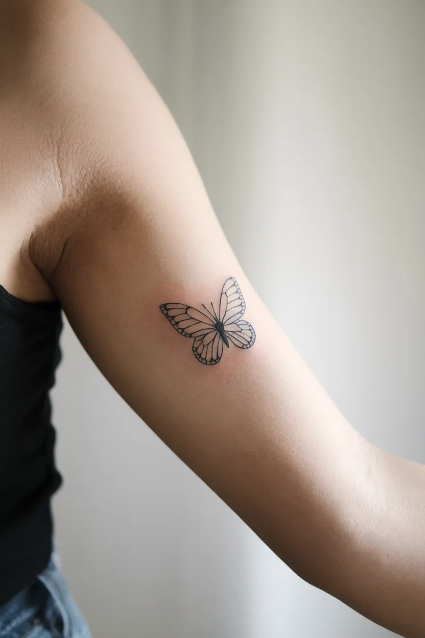 Small Butterfly Tattoo 18