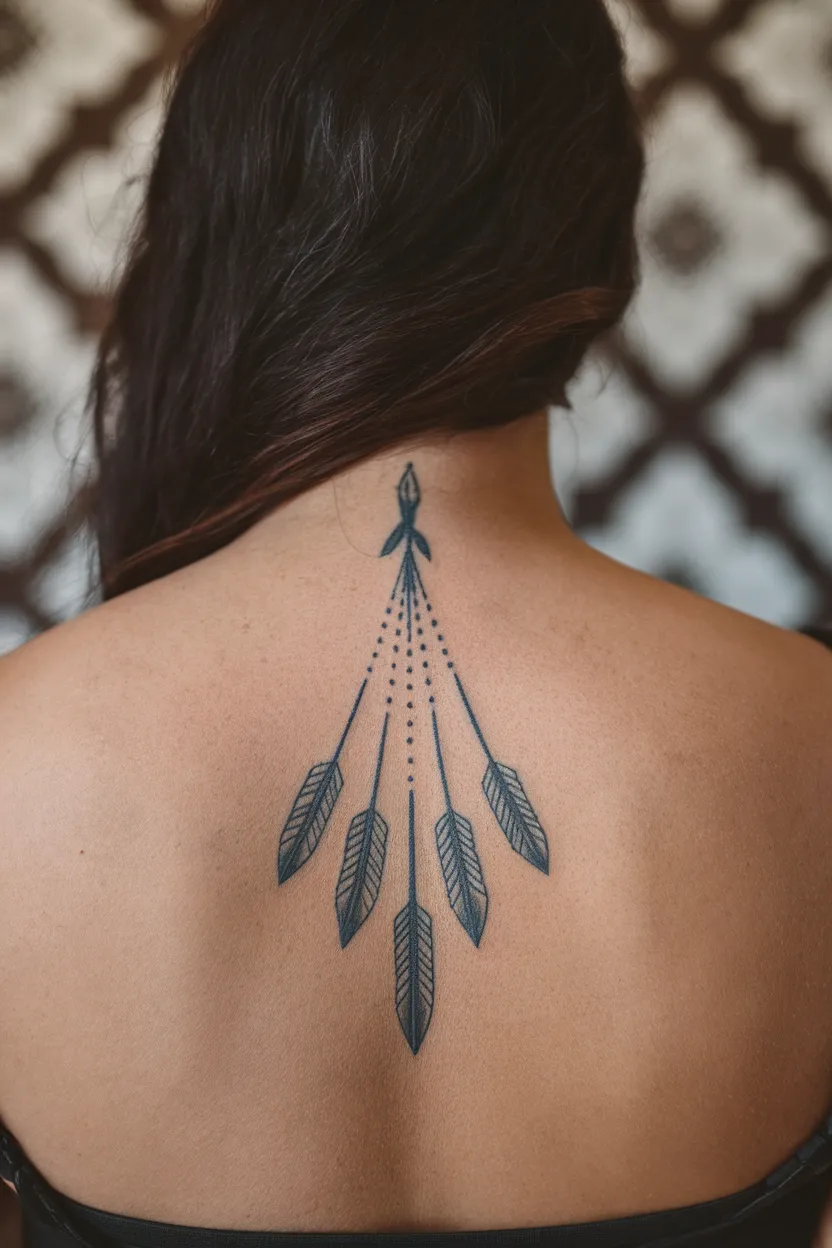 Arrows Pointing Down the Spine