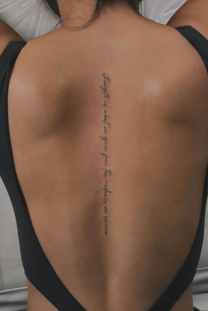 spine tattoos for women 