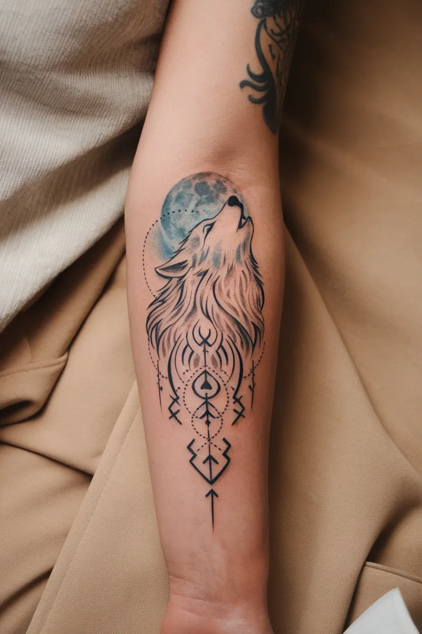 Lone Wolf Tattoo 10