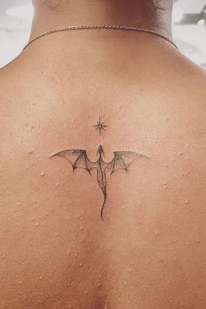 Dainty Dragon Tattoo