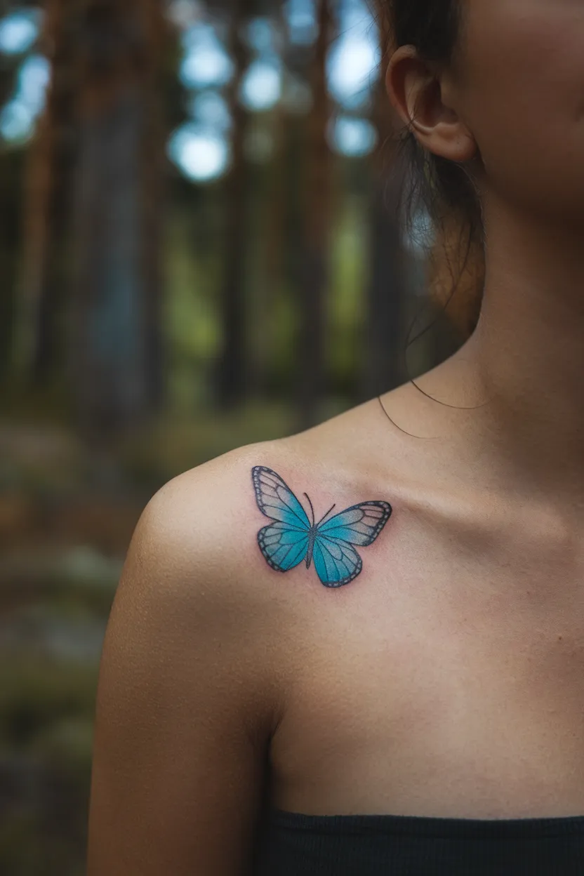 Small Butterfly Tattoo 9