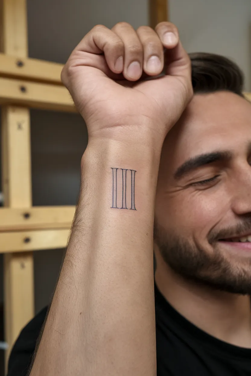 Minimalist Roman Numeral Design
