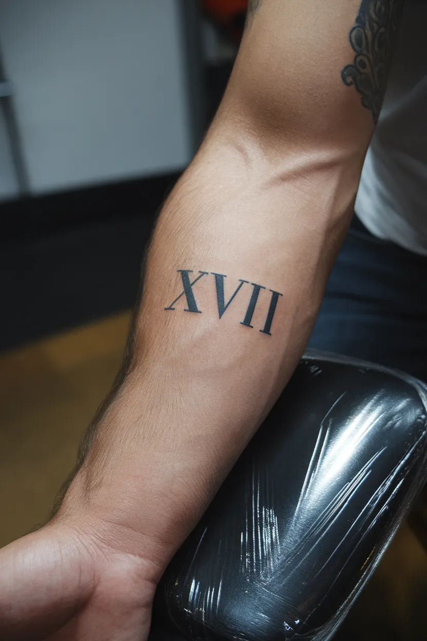 Simple Black Ink Roman Numerals