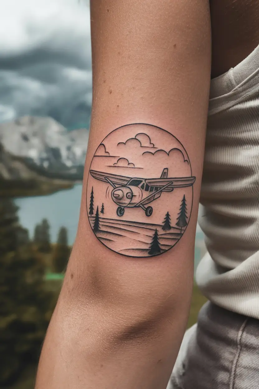 Airplane Tattoo