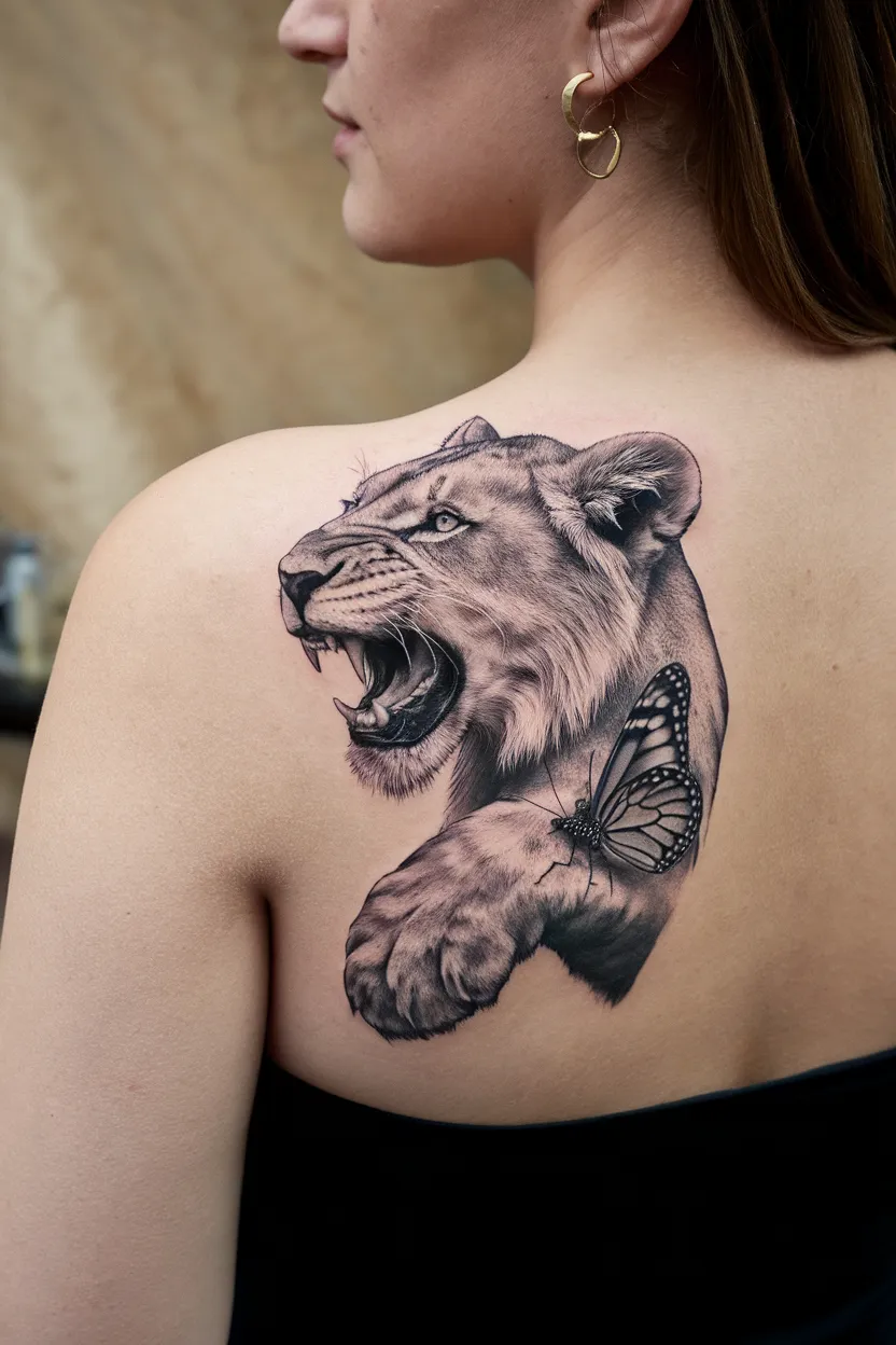 Lioness and Butterfly Fusion