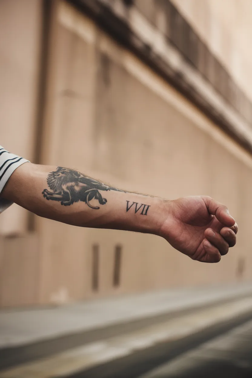 Small Roman Numeral on the Wrist