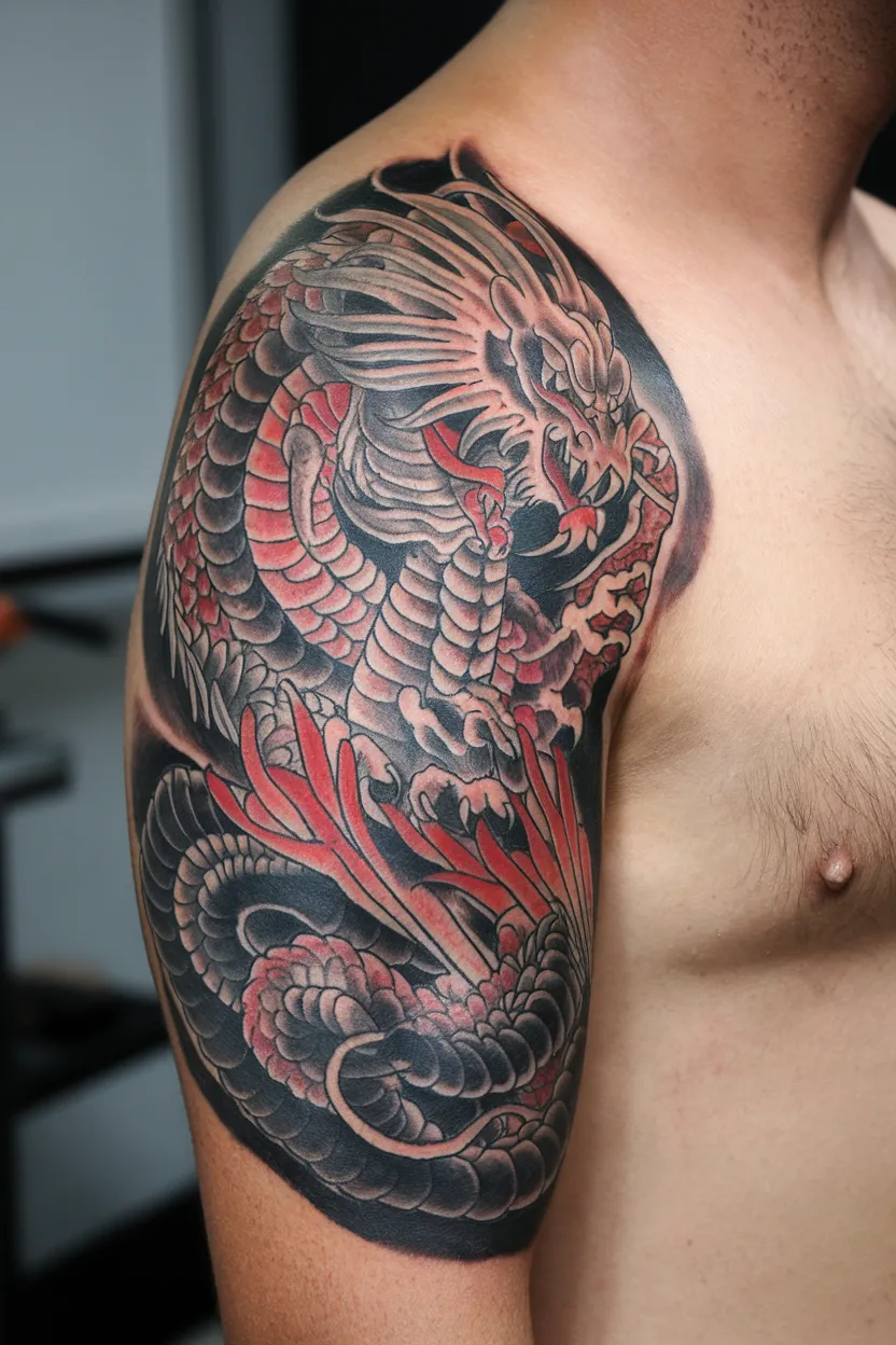 Unique Japanese Dragon Tattoo 9