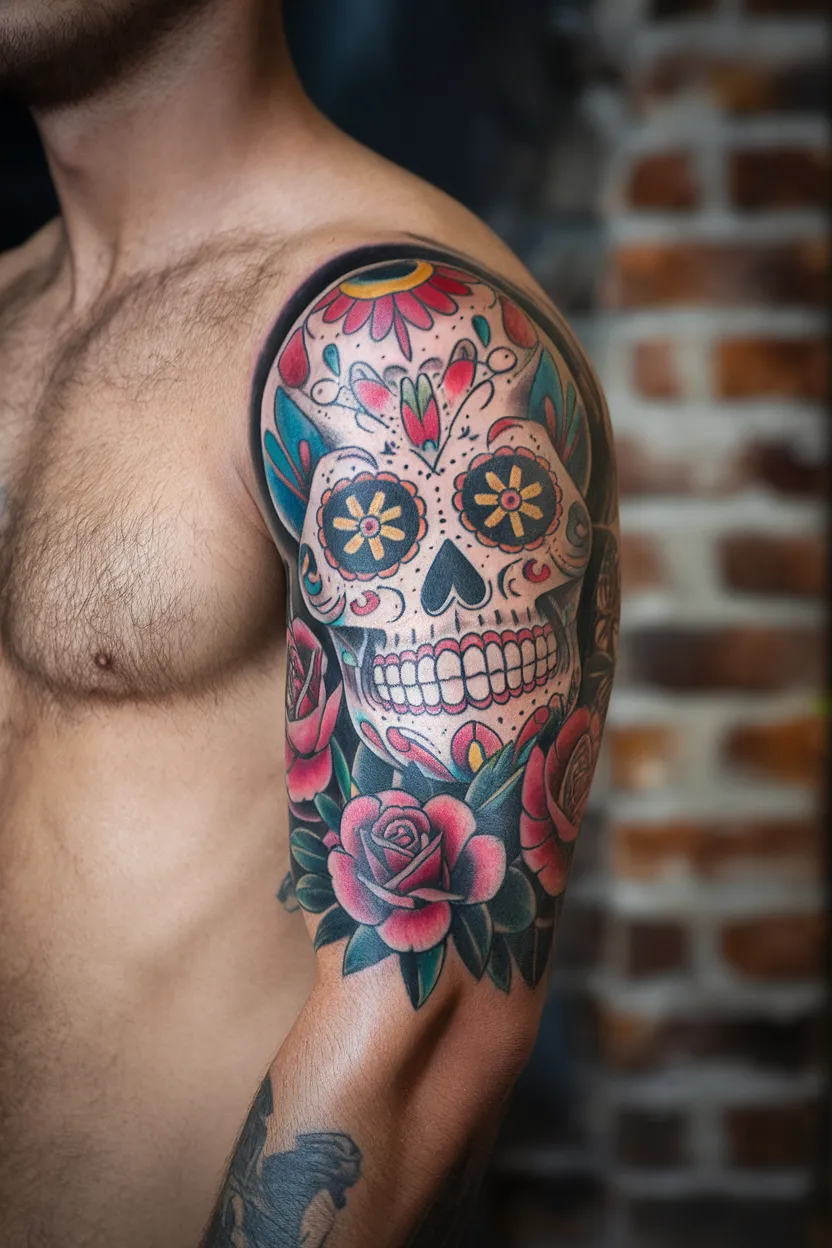 Graffiti-Style Sugar Skull