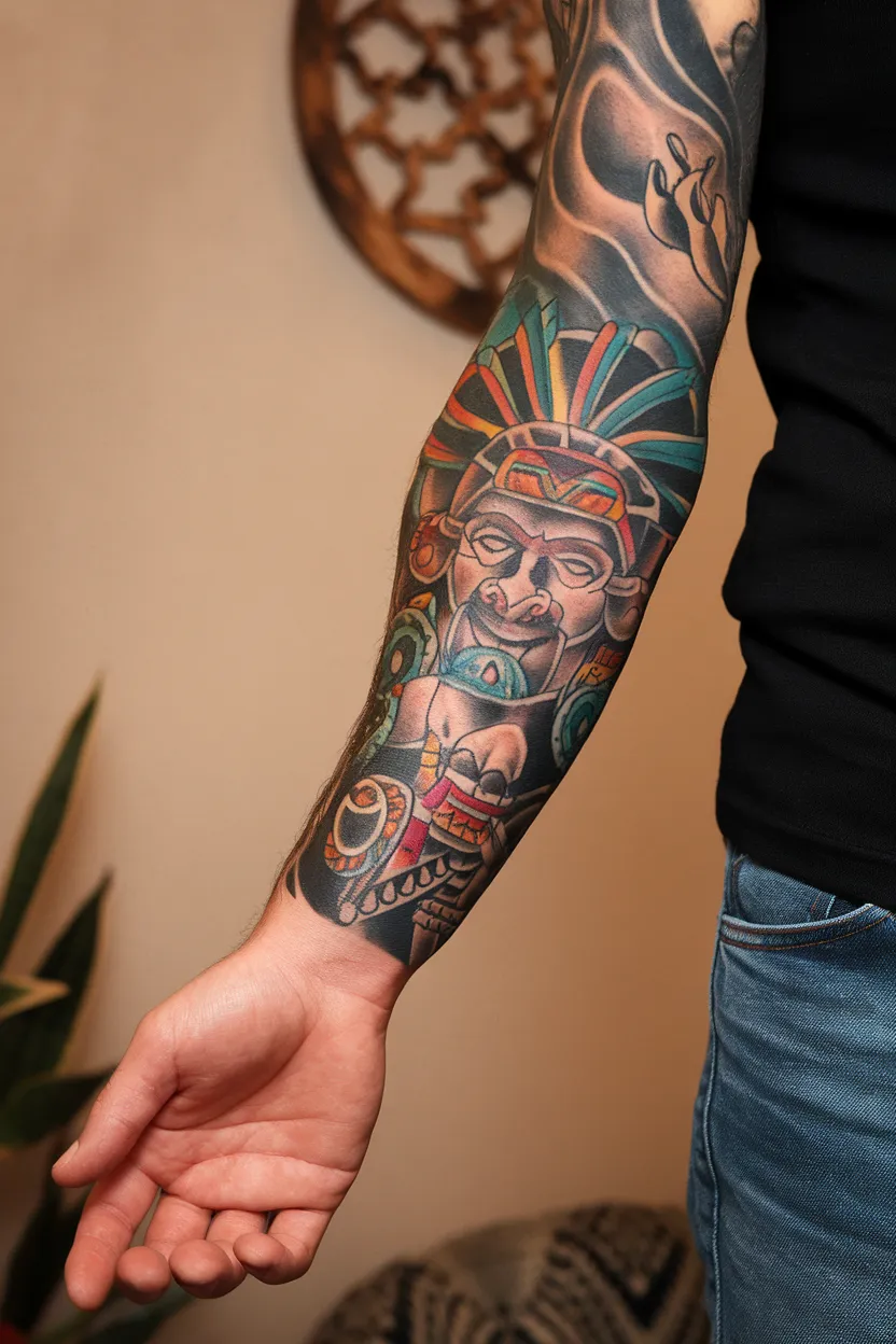 Aztec Warrior Tattoo