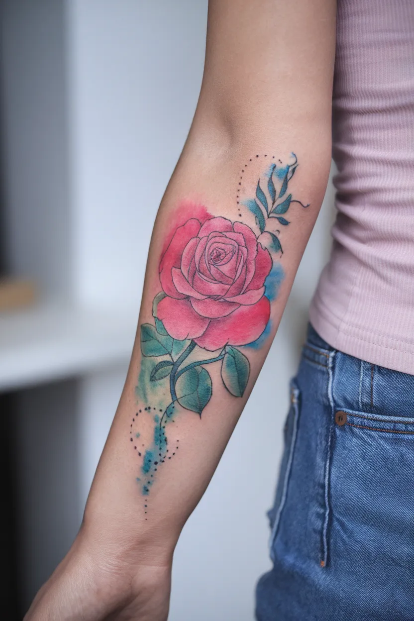 Watercolor Rose