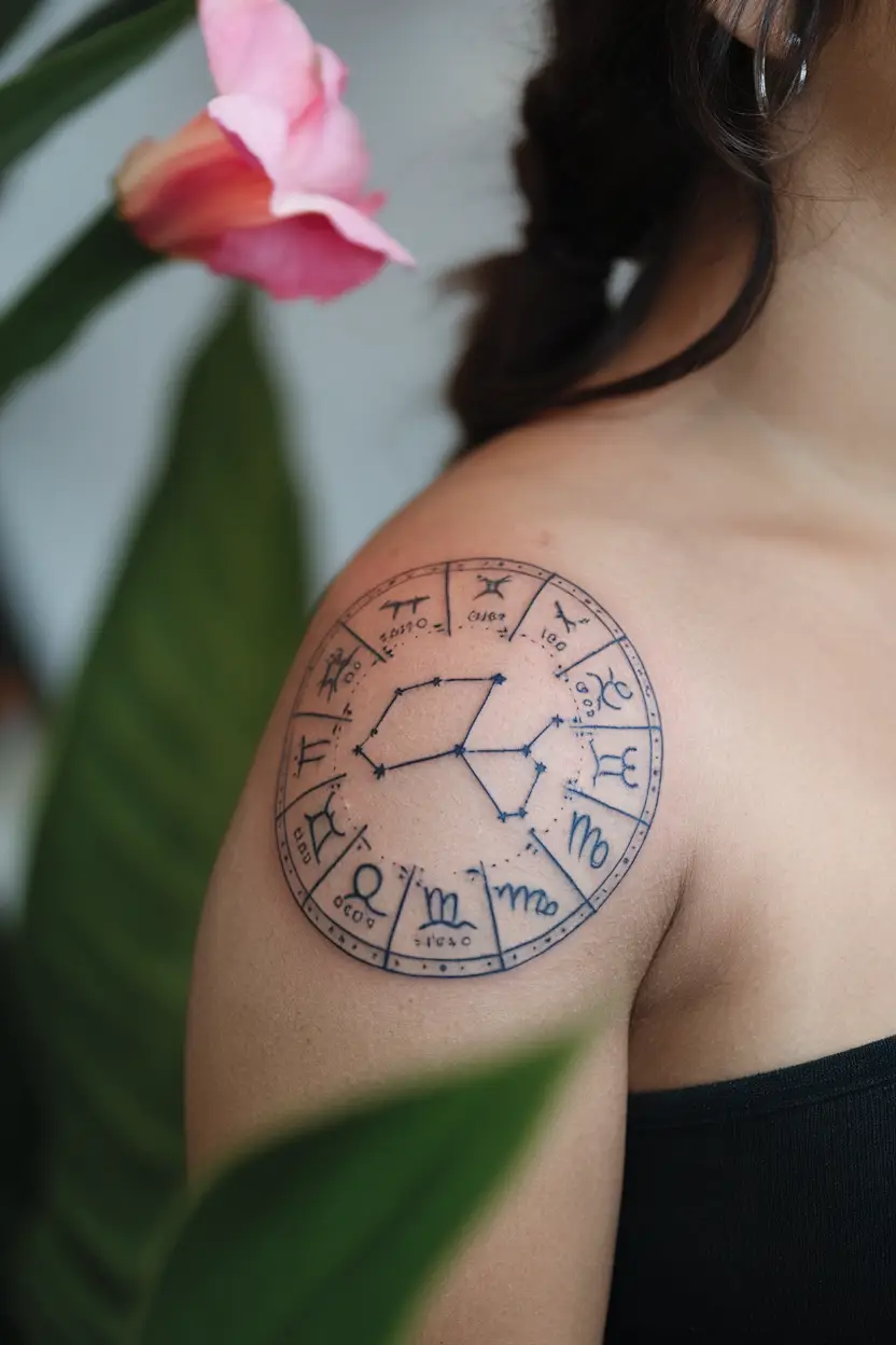 Dandelion With Floating Seeds