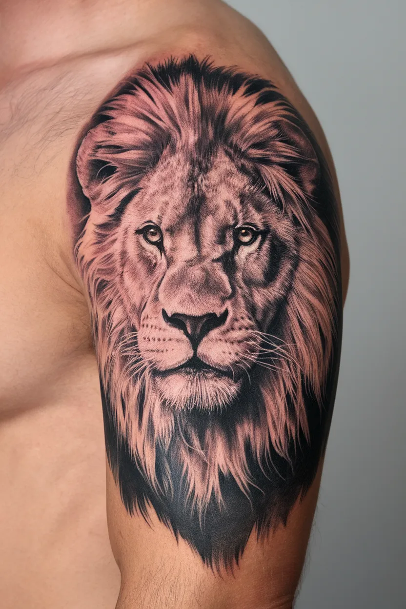 Lion Head Tattoo Design