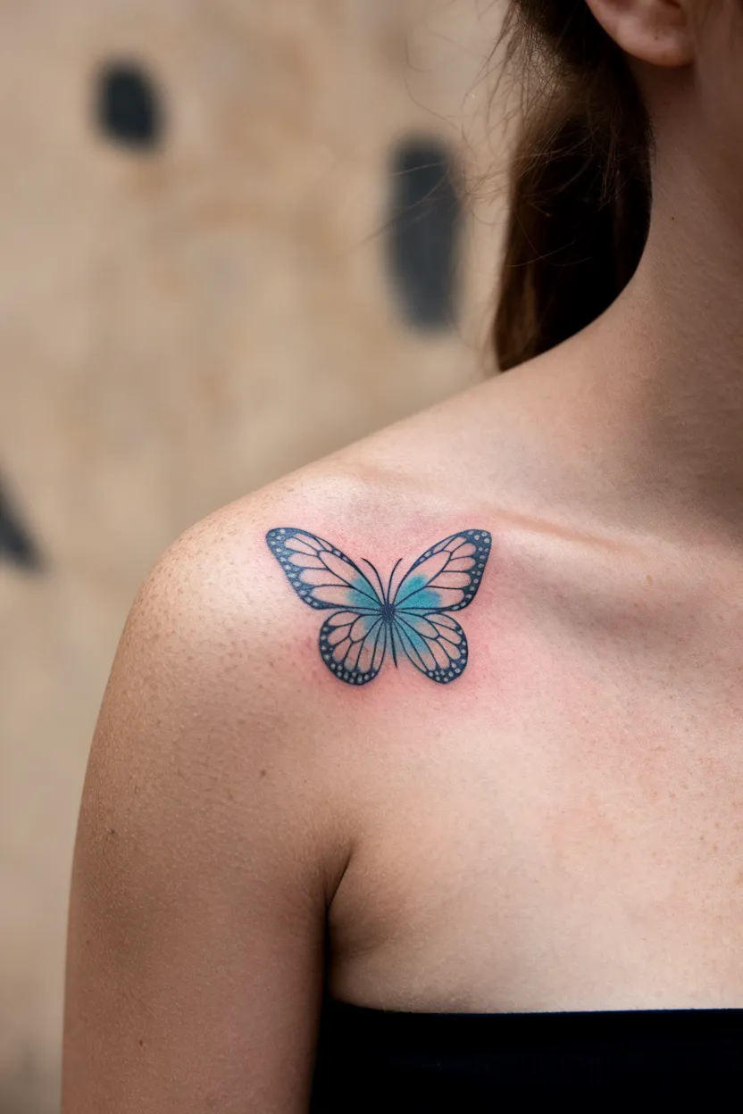 Small Butterfly Tattoo 12