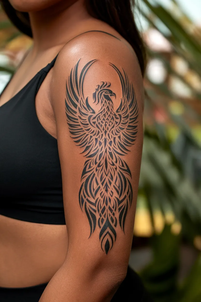 Tribal-Style Phoenix