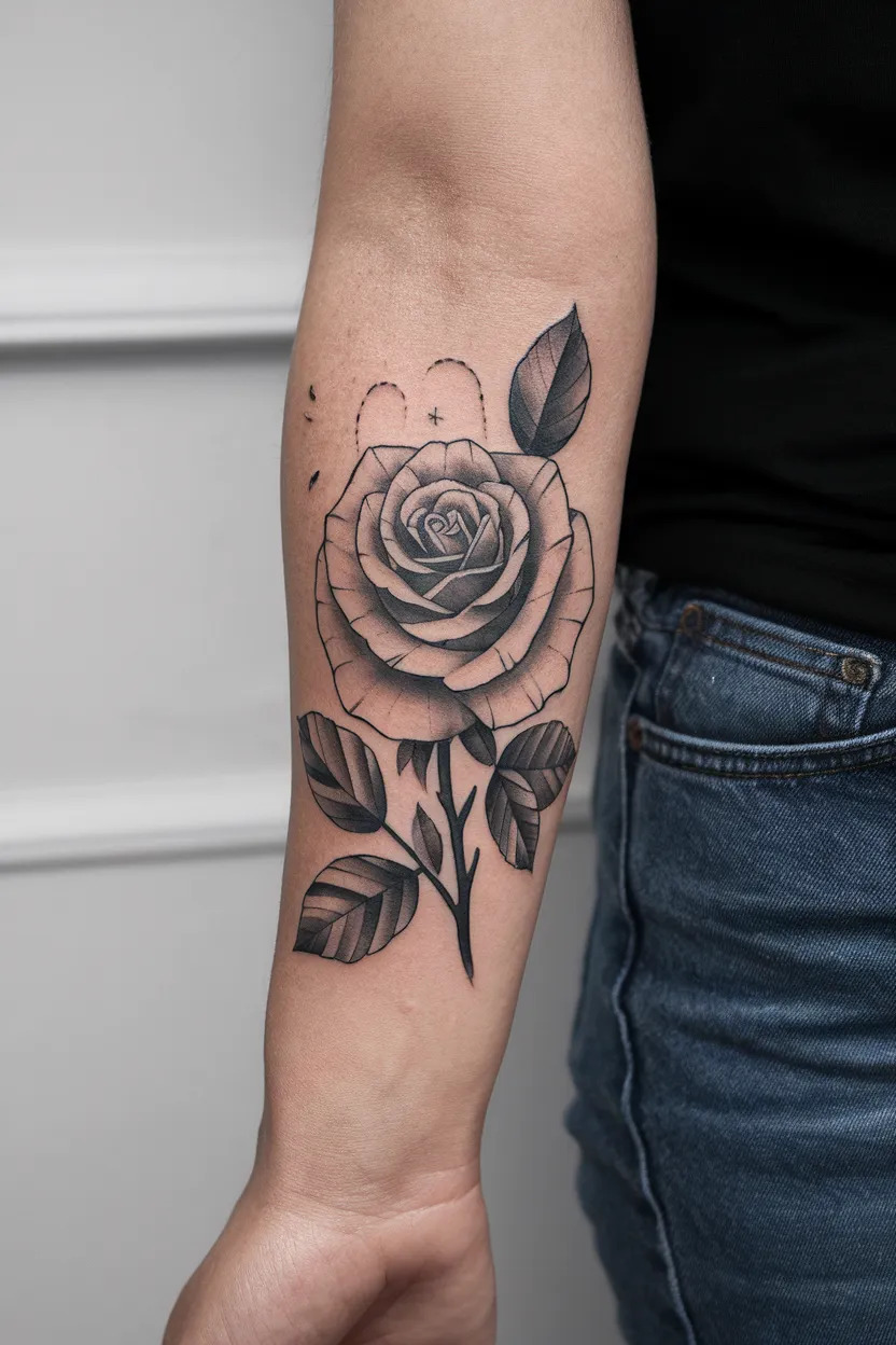 Forearm Rose Head Wrap