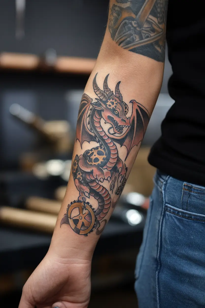 Steampunk Dragon Design