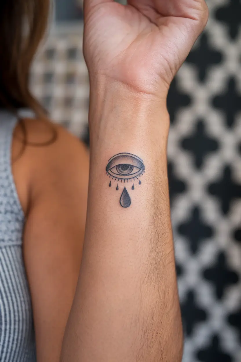 Eye With Tear Drop